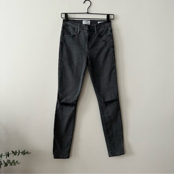 Frame Le High Skinny Jeans in Kinsmith Wash - Picture 1 of 8